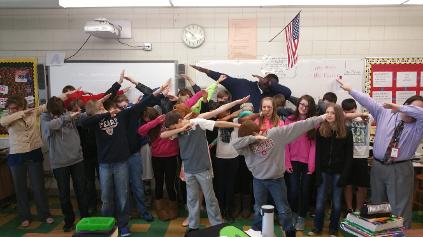 Students at Marengo Middle School